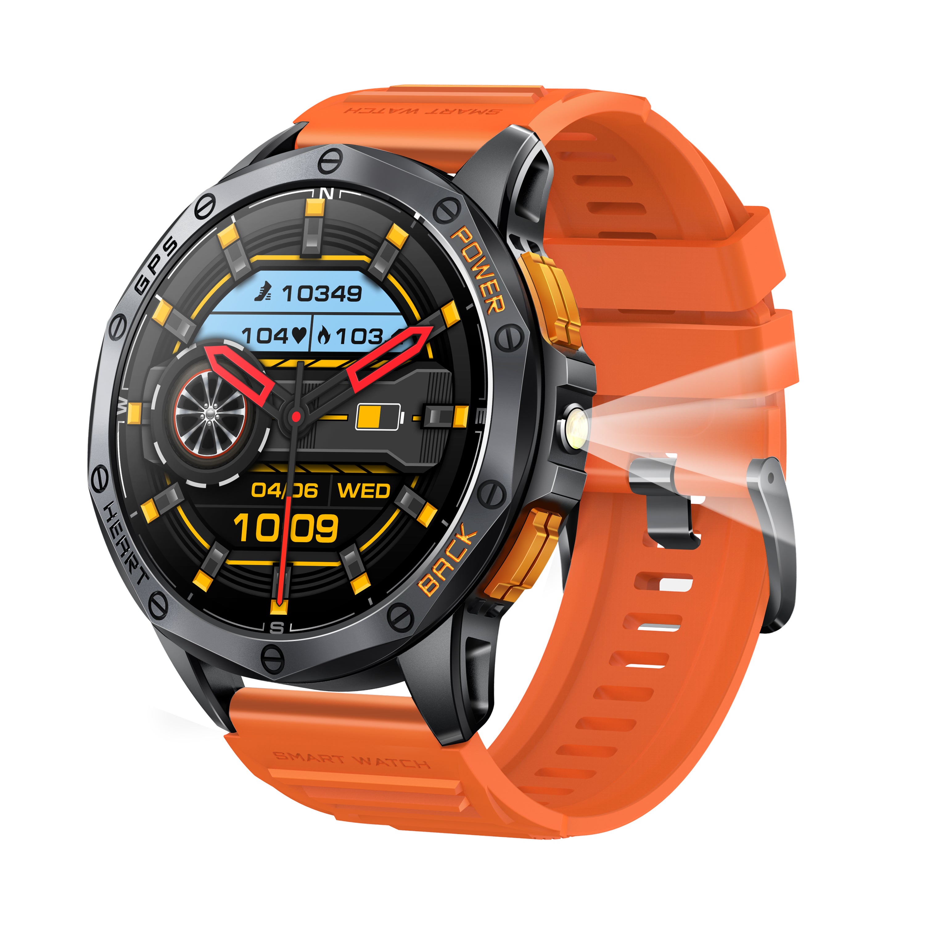 Tri-Tek Pro Explorer Pro Waterproof GPS Smartwatch for Running Cycling and Swimming