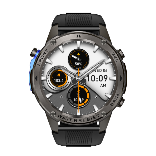 black gps smart watch by tri tek pro