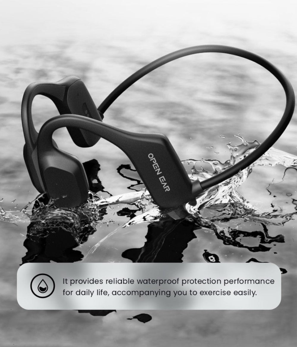 tri tek pro bone conductor headphones in water