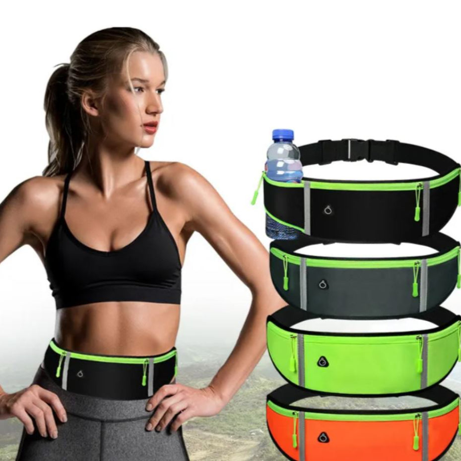 running waist belt with pockets