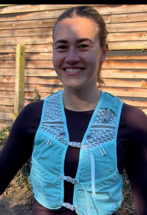 girl wearing sports vest