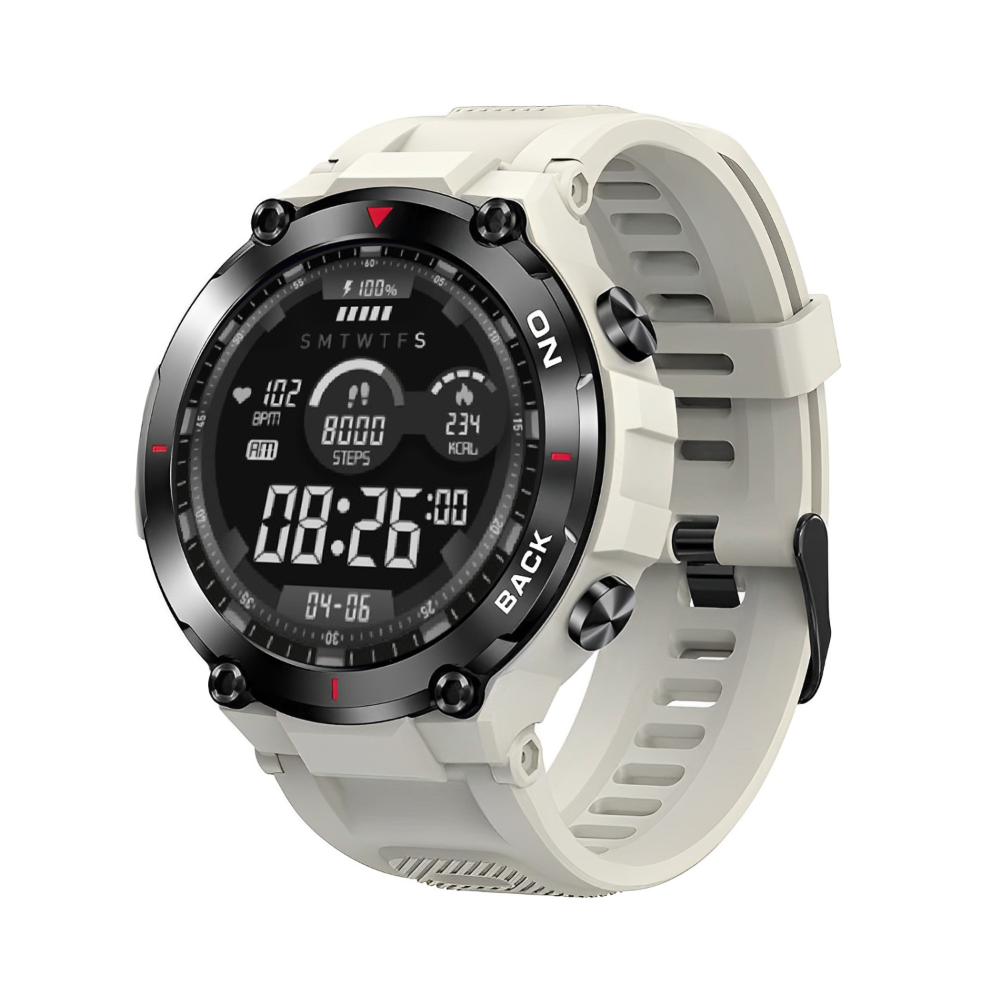 grey gps smartwatch gps built-in tactical style
