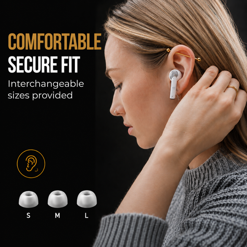 Pure Wireless Active Noise Cancelling Earbuds