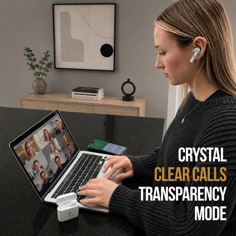 Pure Wireless Active Noise Cancelling Earbuds