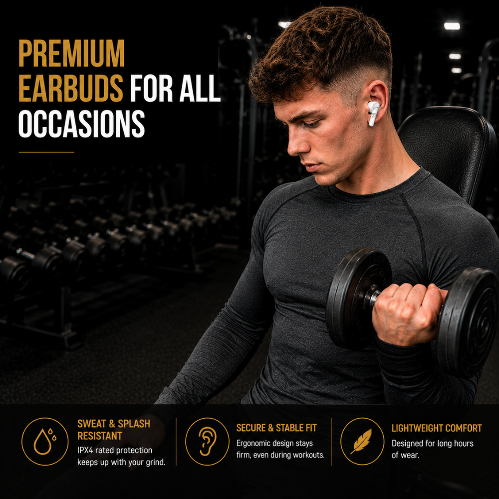 Pure Wireless Active Noise Cancelling Earbuds