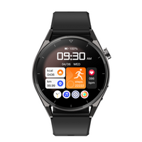 tri tek pro classic smartwatch showing step count distance and heart rate
