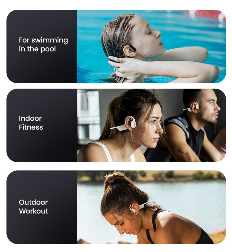 Open Ear F1 Waterproof Bone Conduction Headphones